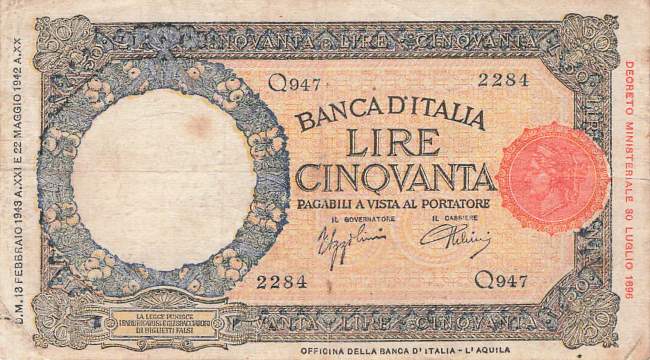 50 Lire 1943 p.58